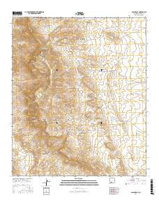 Apache Gap New Mexico Current topographic map, 1:24000 scale, 7.5 X 7.5 Minute, Year 2017