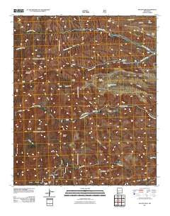 Apache Peak New Mexico Historical topographic map, 1:24000 scale, 7.5 X 7.5 Minute, Year 2011
