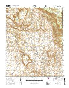 Apache Springs New Mexico Current topographic map, 1:24000 scale, 7.5 X 7.5 Minute, Year 2017