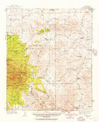 Arabela New Mexico Historical topographic map, 1:62500 scale, 15 X 15 Minute, Year 1936