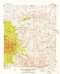 Arabela New Mexico Historical topographic map, 1:62500 scale, 15 X 15 Minute, Year 1936