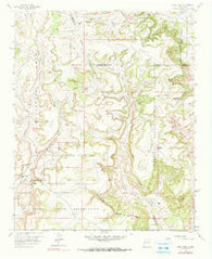Arch Mesa New Mexico Historical topographic map, 1:24000 scale, 7.5 X 7.5 Minute, Year 1957