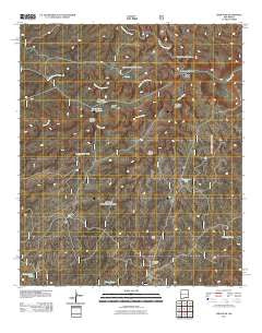 Ares Peak New Mexico Historical topographic map, 1:24000 scale, 7.5 X 7.5 Minute, Year 2011