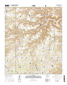 Ares Peak New Mexico Current topographic map, 1:24000 scale, 7.5 X 7.5 Minute, Year 2017