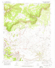 Arroyo Alamocito New Mexico Historical topographic map, 1:24000 scale, 7.5 X 7.5 Minute, Year 1972