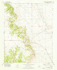 Arroyo Del Alamo New Mexico Historical topographic map, 1:24000 scale, 7.5 X 7.5 Minute, Year 1973