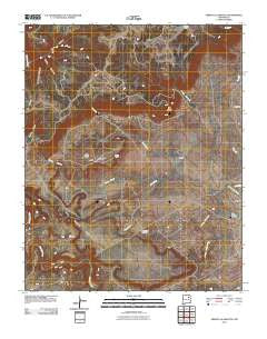 Arroyo Alamocito New Mexico Historical topographic map, 1:24000 scale, 7.5 X 7.5 Minute, Year 2010