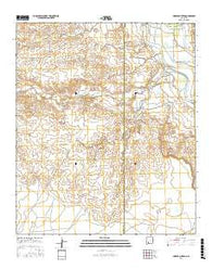 Arroyo Cuervo New Mexico Current topographic map, 1:24000 scale, 7.5 X 7.5 Minute, Year 2017