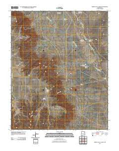 Arroyo Del Alamo New Mexico Historical topographic map, 1:24000 scale, 7.5 X 7.5 Minute, Year 2010