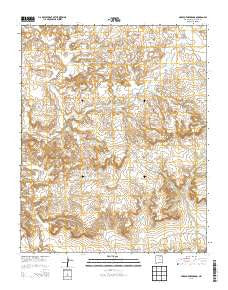 Arroyo Empedrado New Mexico Current topographic map, 1:24000 scale, 7.5 X 7.5 Minute, Year 2013
