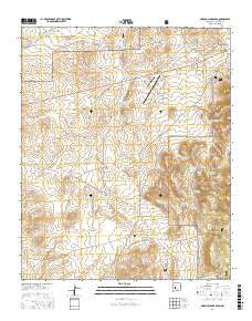 Arroyo Landavaso New Mexico Current topographic map, 1:24000 scale, 7.5 X 7.5 Minute, Year 2017