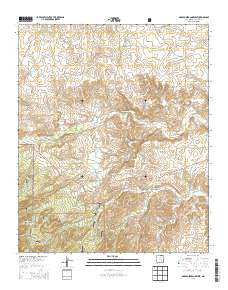 Arroyo Serrano West New Mexico Current topographic map, 1:24000 scale, 7.5 X 7.5 Minute, Year 2013