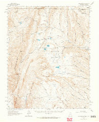Ash Mountain New Mexico Historical topographic map, 1:62500 scale, 15 X 15 Minute, Year 1962