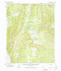 Ash Mountain New Mexico Historical topographic map, 1:62500 scale, 15 X 15 Minute, Year 1962