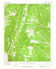 Ash Mountain New Mexico Historical topographic map, 1:62500 scale, 15 X 15 Minute, Year 1962