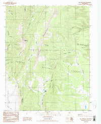 Ash Mountain New Mexico Historical topographic map, 1:24000 scale, 7.5 X 7.5 Minute, Year 1986
