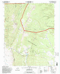 Ash Mountain New Mexico Historical topographic map, 1:24000 scale, 7.5 X 7.5 Minute, Year 1995