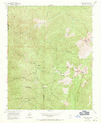 Aspen Basin New Mexico Historical topographic map, 1:24000 scale, 7.5 X 7.5 Minute, Year 1953