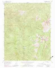 Aspen Basin New Mexico Historical topographic map, 1:24000 scale, 7.5 X 7.5 Minute, Year 1953
