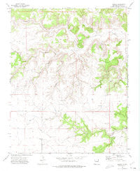 Atencio New Mexico Historical topographic map, 1:24000 scale, 7.5 X 7.5 Minute, Year 1972