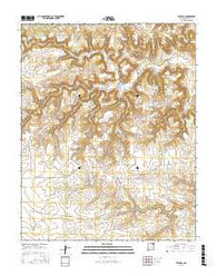 Atencio New Mexico Current topographic map, 1:24000 scale, 7.5 X 7.5 Minute, Year 2017