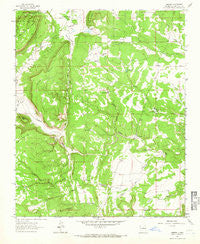 Aurora New Mexico Historical topographic map, 1:24000 scale, 7.5 X 7.5 Minute, Year 1963