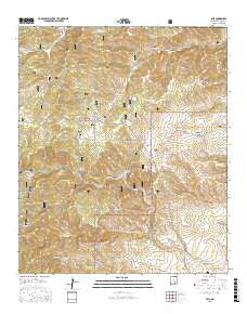 Avis New Mexico Current topographic map, 1:24000 scale, 7.5 X 7.5 Minute, Year 2017