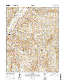 Aztec New Mexico Current topographic map, 1:24000 scale, 7.5 X 7.5 Minute, Year 2017