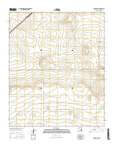 Badger Lake New Mexico Current topographic map, 1:24000 scale, 7.5 X 7.5 Minute, Year 2017