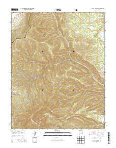 Baldy Mountain New Mexico Current topographic map, 1:24000 scale, 7.5 X 7.5 Minute, Year 2013