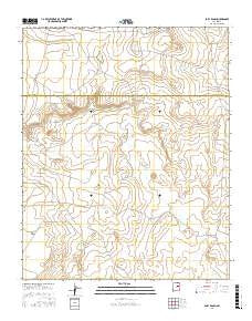 Bar Y Ranch New Mexico Current topographic map, 1:24000 scale, 7.5 X 7.5 Minute, Year 2017