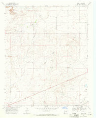 Bard New Mexico Historical topographic map, 1:24000 scale, 7.5 X 7.5 Minute, Year 1968