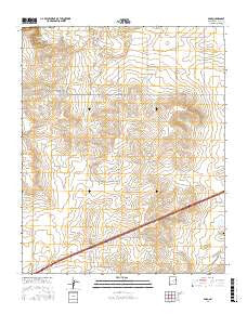 Bard New Mexico Current topographic map, 1:24000 scale, 7.5 X 7.5 Minute, Year 2017