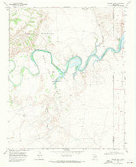 Bascom Camp New Mexico Historical topographic map, 1:24000 scale, 7.5 X 7.5 Minute, Year 1968