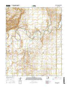 Bascom Camp New Mexico Current topographic map, 1:24000 scale, 7.5 X 7.5 Minute, Year 2017