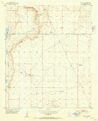 Basin Well New Mexico Historical topographic map, 1:24000 scale, 7.5 X 7.5 Minute, Year 1953