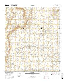 Basin Well New Mexico Current topographic map, 1:24000 scale, 7.5 X 7.5 Minute, Year 2017
