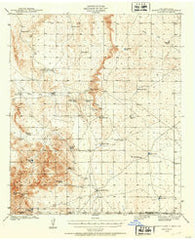 Bassett Lake New Mexico Historical topographic map, 1:62500 scale, 15 X 15 Minute, Year 1940