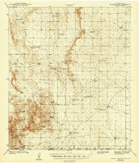 Bassett Lake New Mexico Historical topographic map, 1:62500 scale, 15 X 15 Minute, Year 1943