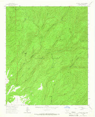 Bay Buck Peaks New Mexico Historical topographic map, 1:24000 scale, 7.5 X 7.5 Minute, Year 1964