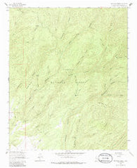 Bay Buck Peaks New Mexico Historical topographic map, 1:24000 scale, 7.5 X 7.5 Minute, Year 1964
