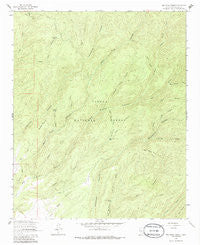 Bay Buck Peaks New Mexico Historical topographic map, 1:24000 scale, 7.5 X 7.5 Minute, Year 1964