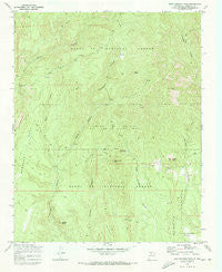 Bear Springs Peak New Mexico Historical topographic map, 1:24000 scale, 7.5 X 7.5 Minute, Year 1970