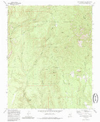 Bear Springs Peak New Mexico Historical topographic map, 1:24000 scale, 7.5 X 7.5 Minute, Year 1970
