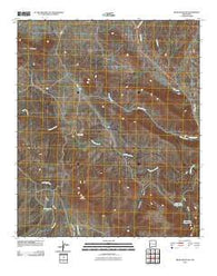 Bear Mountain New Mexico Historical topographic map, 1:24000 scale, 7.5 X 7.5 Minute, Year 2010