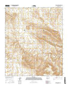 Bear Mountain New Mexico Current topographic map, 1:24000 scale, 7.5 X 7.5 Minute, Year 2017