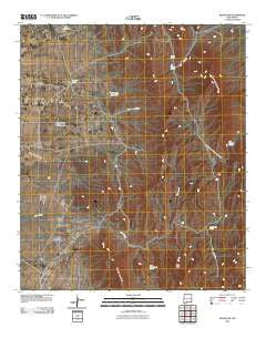 Bear Peak New Mexico Historical topographic map, 1:24000 scale, 7.5 X 7.5 Minute, Year 2010