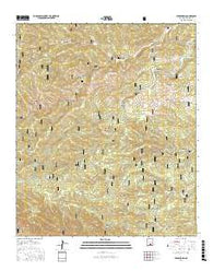 Bear Spring New Mexico Current topographic map, 1:24000 scale, 7.5 X 7.5 Minute, Year 2017