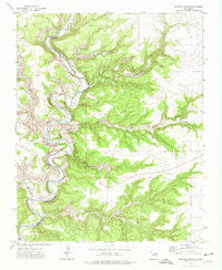 Beaver Canyon New Mexico Historical topographic map, 1:24000 scale, 7.5 X 7.5 Minute, Year 1971