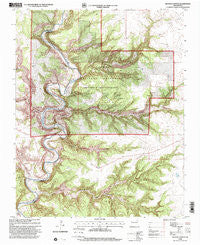 Beaver Canyon New Mexico Historical topographic map, 1:24000 scale, 7.5 X 7.5 Minute, Year 1998